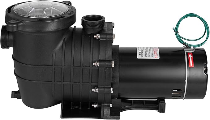 Swimming Pool Pump 1.5HP 110/220V, Pool Pump Single Speed 1100W, 6500 GPH In/Above Ground Pool Pumps for Pools, Spas, Hot Tubs, Fountains, and Water Circulation Systems