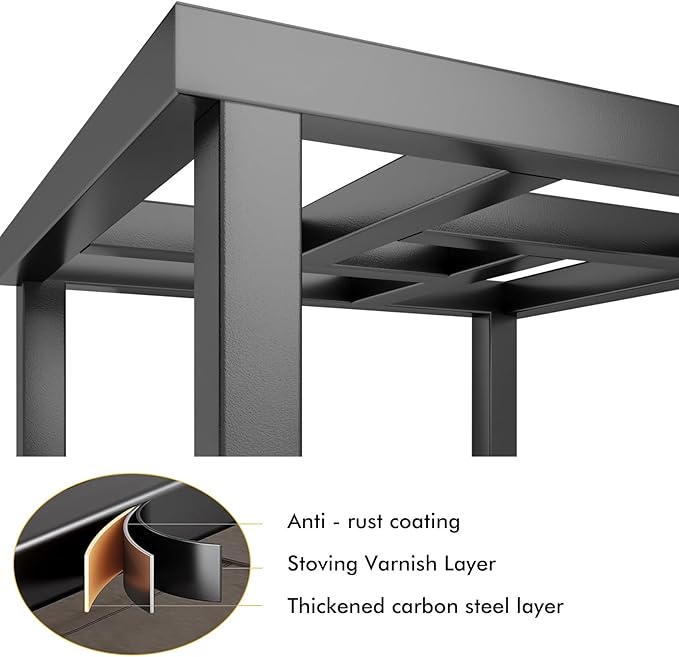 Plant Stand Indoor Outdoor, 2-Pack Heavy Duty Plant Stands Riser Metal Pedestal Stand for 12 Inch Flower Pot, Wrought Iron Flower Stand Display Planter Shelf for Living Room, Patio