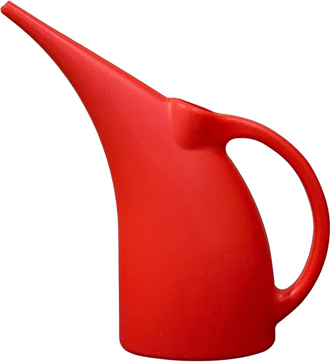KP KOOL PRODUCTS Watering Can 1/2 Gallon - Small Watering Can for Indoor & Outdoor Plants - Red Plant Waterer - Plastic Water Can for Garden - 1 Pack
