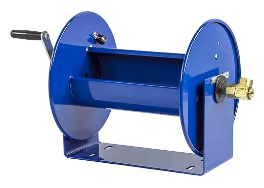 Coxreels 117-3-250 Hand Crank Hose Reel - Spool for Coiling Hoses and Cables - Rotating Storage with Hand Crank - Steel Manual Air Hose Reel - 17 x 18.25 x 18 Inches