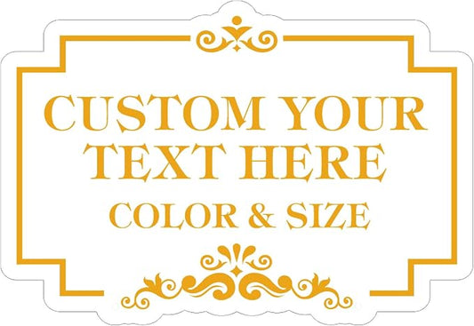 Custom Sign Outdoor Metal - Personalized Sign for Outside House,Deliver Delivers,Road,Pool,Yard,Garden,Porch,Backyard,Business,Fade Resistant Highly Visible 15 x 10 inch