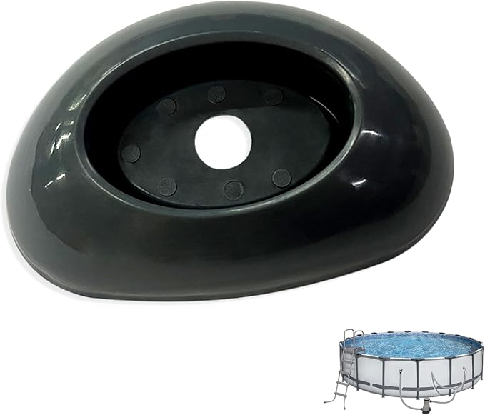 Above-Ground Pool Leg Cap for Bestway 16/18Ft x48In Steel Pro MAX & Power | Frame Pools Grey Durable ABS Protects Liner & Stabilizes Legs, 1PCS