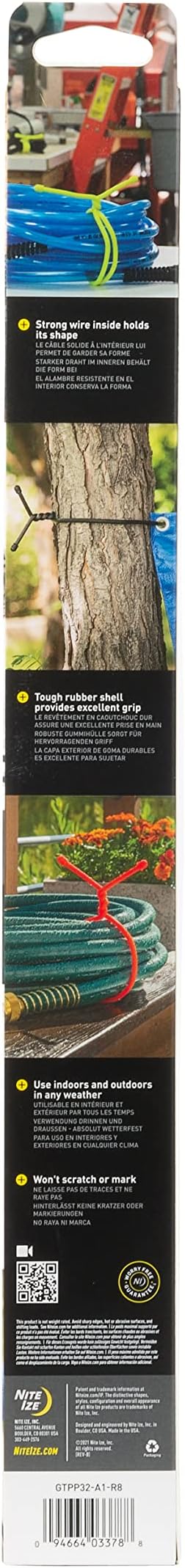 Nite Ize Original Gear Tie, Reusable Rubber Twist Tie