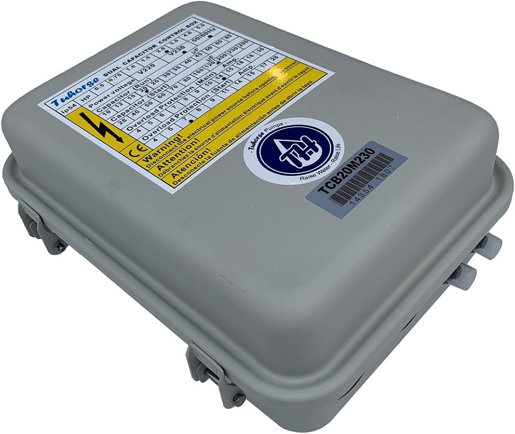 2HP Control Box for Deep Well Pump. Compatible Replacement for Franklin Part# 2823018110