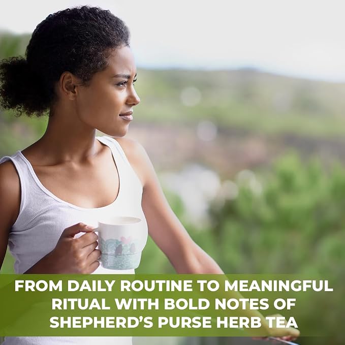 30 Bags Shepherd’s Purse Herb Tea (Capsella Bursa-Pastoris) - 30 Count 1.5g Bags Dried Shepherds Purse Herbal Tea