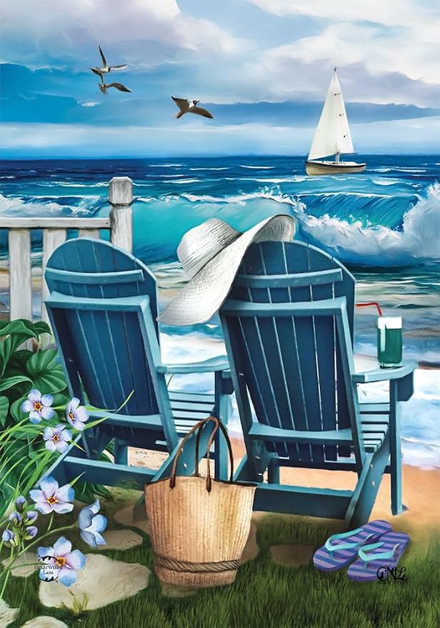 Briarwood Lane Seaside Escape Summer House Flag