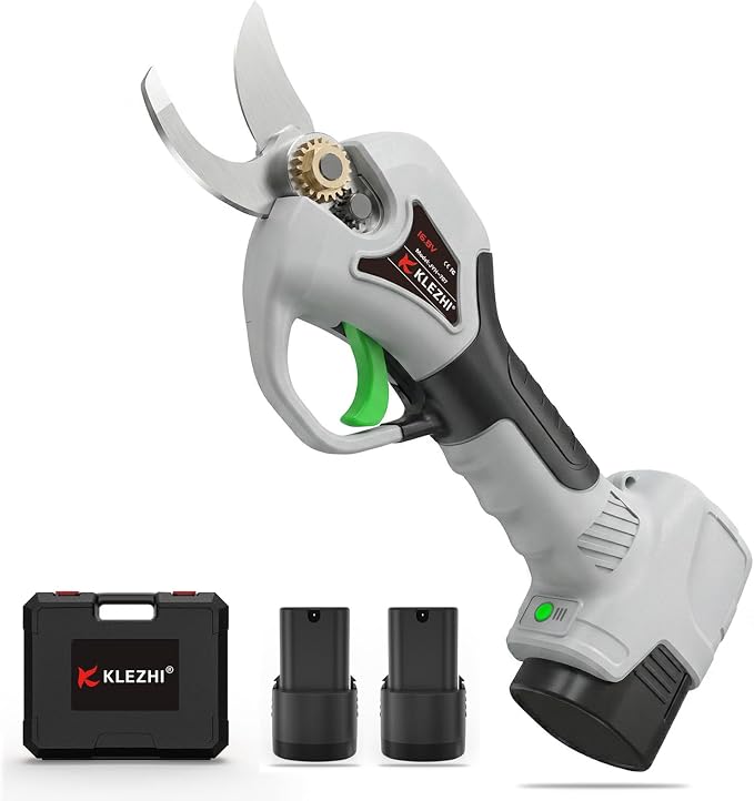 Electric Pruning Shears 1inch Cutting Diameter, 16.8V Professional Cordless Battery Powered Tree Branch Pruner with 2000mAh Batteries for Branch, Fruit Plucking and Tree Trimming