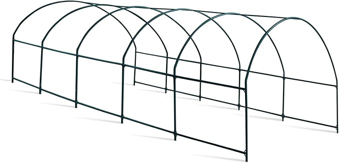 YardGrow Large Garden Support Arch Frame Climbing Plant Arch Arbor for Various Climbing Plant Roses Vines Birthday Wedding Party Decoration Pergola Frame (24.6' x 10' x 7')