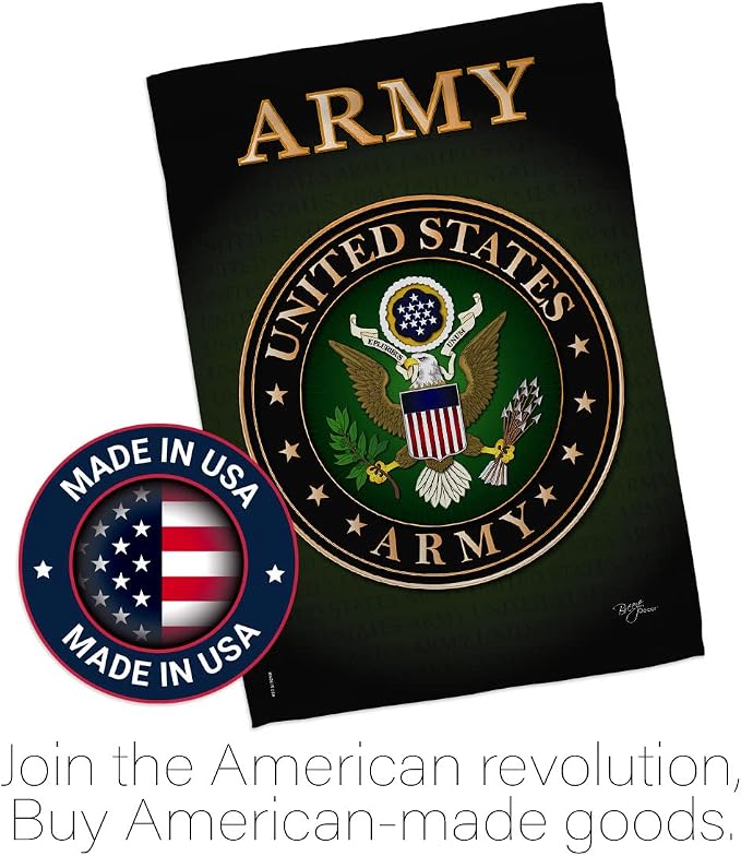 Army House Flag - Dowel Set Armed Forces Rangers United State American Military Veteran Retire Official - Decoration Banner Small Garden Yard Gift Double-Sided Made in USA 28 X 40