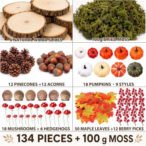 RattanView 6 Sets Fall Thanksgiving Tables Centerpieces, DIY Kit - Image 3