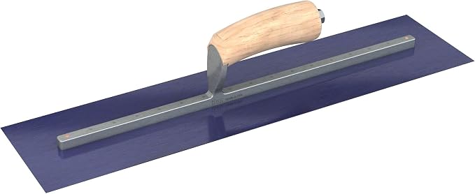 Bon 66-185 Steel City Finish Trowel - Square - Blue Steel - 20 X 5 - Wood