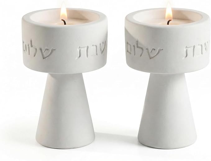 Solura Luxury Candle Holder Set – Modern Décor for Living Room & Dining Table - White
