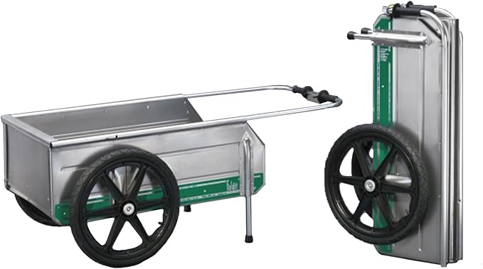 Tipke Manufacturing Company Foldit Do It All Portable Rust Corrosion Resisting Aluminum Folding Utility Cart with 300 Pound Capacity, Silver