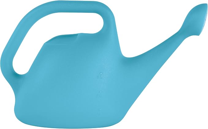 Bloem Translucent Watering Can: 1 Gallon Capacity - Bluebonnet - Easy to See Water Level, Loop Handle, Durable Resin, for Indoor and Outdoor Use, Gardening