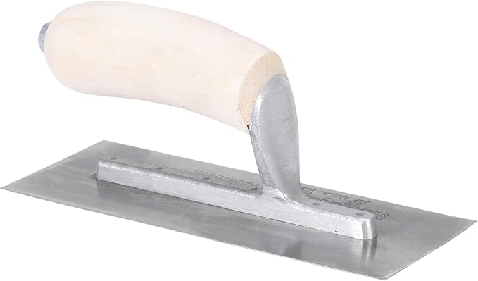 MARSHALLTOWN Mini Margin Trowel, 8 x 3 Inch High Carbon Steel Blade, Concrete Finishing Trowel with Wood Handle, Made in USA, 11