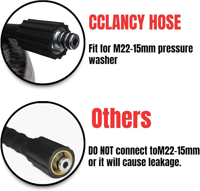 Pressure Washer Pipe Cleaning Hose Jetter Nozzles Kit K2-K7 1/8”NPT Sewer Drain Adapter, Nozzles Rigid + Rotating Quick Connect+Waterproof Tape+M22-14/15mm Double Rod Thread Brass Replacement