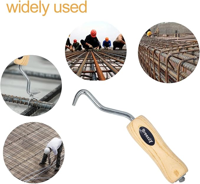 4 Pieces Wire Twister,Rebar Wire Twister Pull Tie Wire Twister, Concrete Metal Wire Twisting Fence Tool