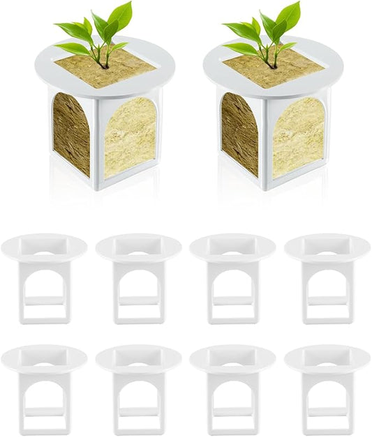 Hydroponic Planting Cup, Hydroponic Growing System Compatible with Gardyn Home/Studio Indoor Garden System, 10 Pack, White