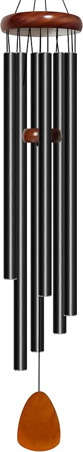 Bursvik Wind Chimes for Outside Deep Tone, 50 inch Large Wind Chimes, 6 Heavy Duty Tubes Aluminium Metal Extra Large Wind Chime, Decoration for Garden, Patio, Yard, Gift for Mother's Day(Waterdrop)
