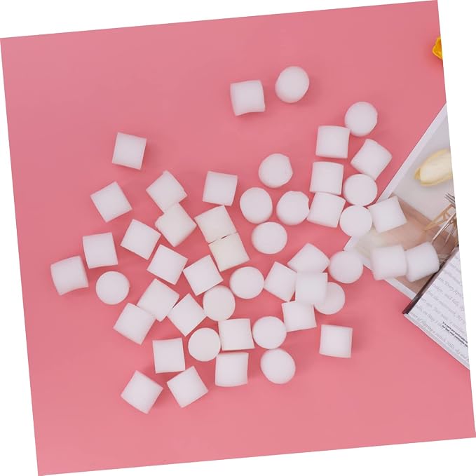 ORFOFE 200PCS Germination Gardening Tools Aquaponics Growing Sponge Plants Growing Accessories hydroponic Starter Cubes Planted Sponge Planting Sponge Foam White Tray Cylindrical