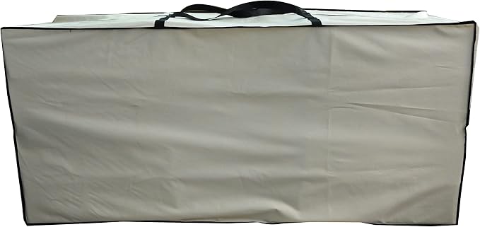 Outdoor Rectangular Cushion/Cover Storage Bag, Protective Zippered Storage Bags with Handles, 50''L x 13''W x 20''H Beige