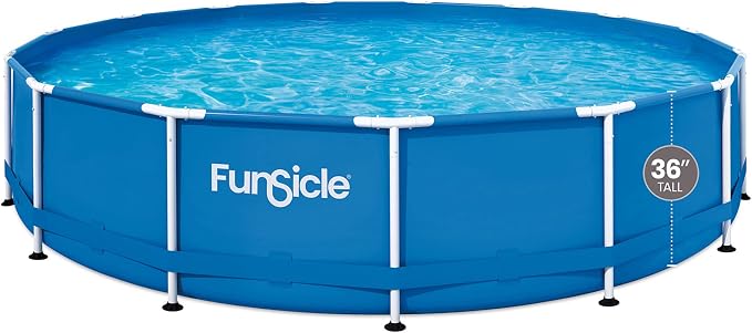 Funsicle Activity 15' x 36" Above Ground Swimming Pool Set with Pump | Round Pool Includes SkimmerPlus 2-in-1 Filter Pump - Easy Setup for Backyard Fun