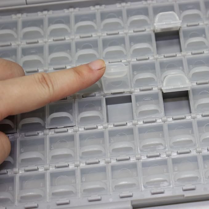 AideTek 4 units BOX-ALL-144 Compartments Empty Enclosure SMD SMT Organizer Great Surface Mount Components Organizer