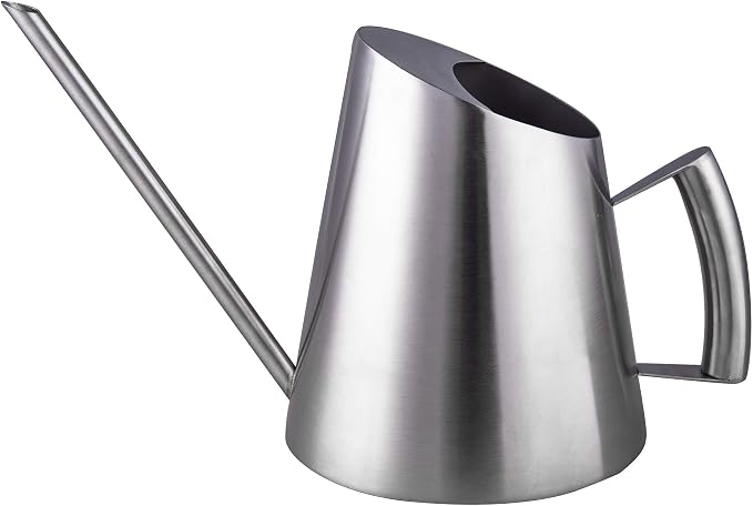 IMEEA Stainless Steel Indoor Watering Can with Long Spout Modern Watering Can for Small Indoor Plants, 50oz / 1.5L Maximum Capacity