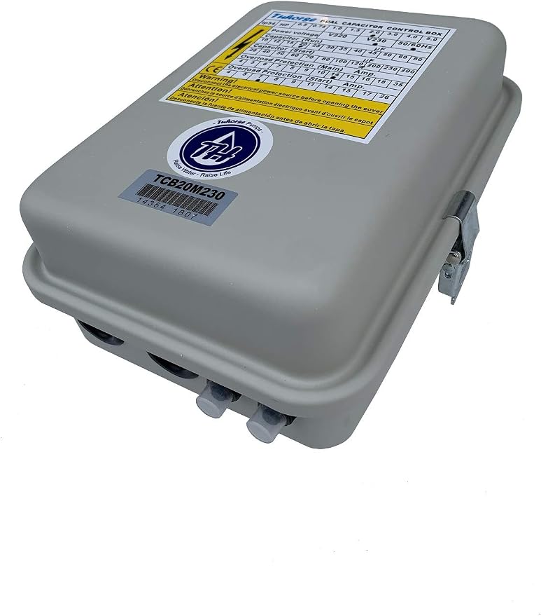 2HP Control Box for Deep Well Pump. Compatible Replacement for Franklin Part# 2823018110
