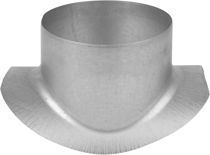 Repa Market Round 90 Degree Splitter for 8” Duct - 6" Outlet Branch Connector - Galvanized Steel Saddle Takeoff, Heavy Duty Supply/Exhaust Air Ventilation Duct Work Collar, Range Hood Duct Adapter