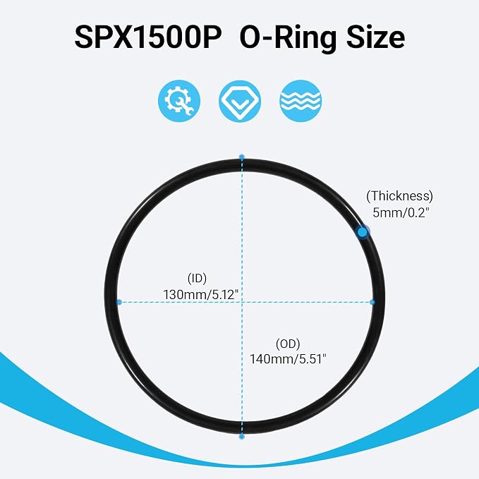 4-Pack SPX1500P Pool Pump Strainer Cover O-Ring Fit for Hayward Power-Flo, Turbo-Flo & LX Series Pool Pumps Replacement for SP1500/SP1705/SP1580 Models