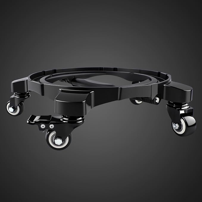 Foldable Bucket Dolly with 5 Wheels, 360°Car Wash Bucket Roller,Heavy Duty Wagon Perfect for Car Wash, Waxing,Up to 265 lbs