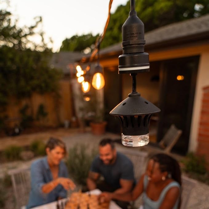 TIKI® BiteFighter® Plug & Repel Mosquito Repellent for Outdoor String Lights Odor-Free, Easy Install, 110 sq. ft. Coverage with 48 Hours of Protection