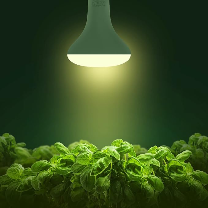 Briignite LED Grow Light Bulb, BR30 Grow Light Bulbs, Full Spectrum Grow Light Bulb 12W, 120W Equivalent, Plant Light Bulbs E26 Base, Grow Light for Indoor Plants, Seedlings, Greenhouse, 1 Pack