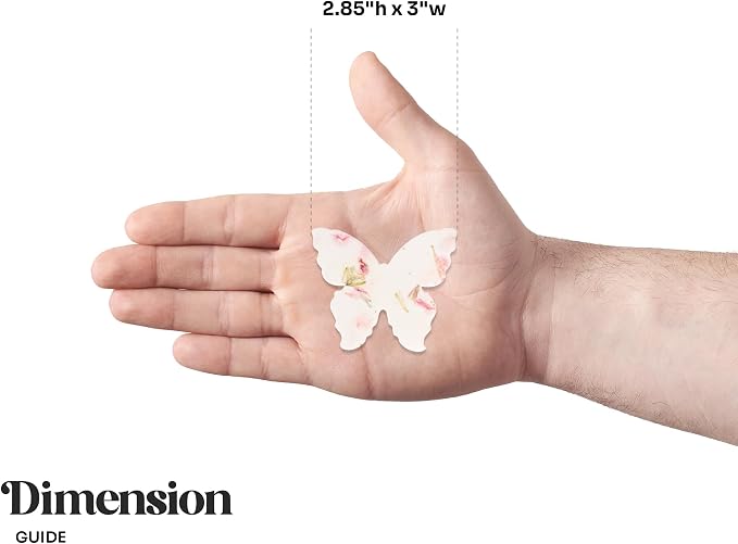 Pink Butterfly Gift Tags with Wildflower Seeds - 24pcs Writable Gift Wrap Tags for Baby Showers, Mother's Day Present, Party Favors, DIY Crafts, & Earth Day Decorations