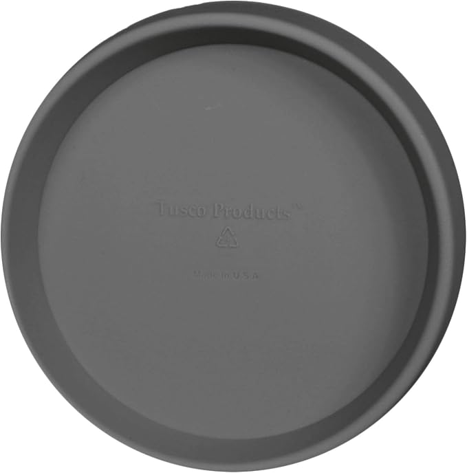 Tusco Products Round Saucer Planter Tray, 18-inch, Slate