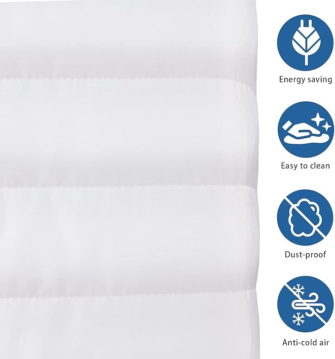 KylinLucky Indoor ACCover AC Cover for Window Unit 21 x 15 x 3.5 inches | Inside Air Conditioner Cover, Dust Protection, White