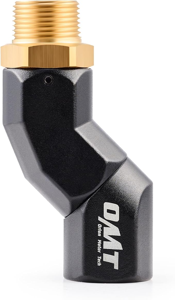 Orion Motor Tech Fuel Hose Nozzle Swivel, 3/4" Dual NPT Threads Fuel Transfer Swivel Multi Plane 360 Rotating Fuel Tank Fuel hose Connector for Fuel Pump Hose Nozzle Transfer Diesel Gasoline Kerosene