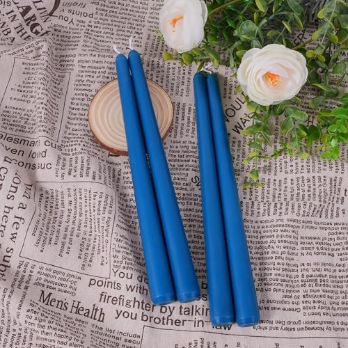 Viyffo Taper Candles, 10 Inch, 12 Pack, Cornflower Blue – Unscented - Image 3