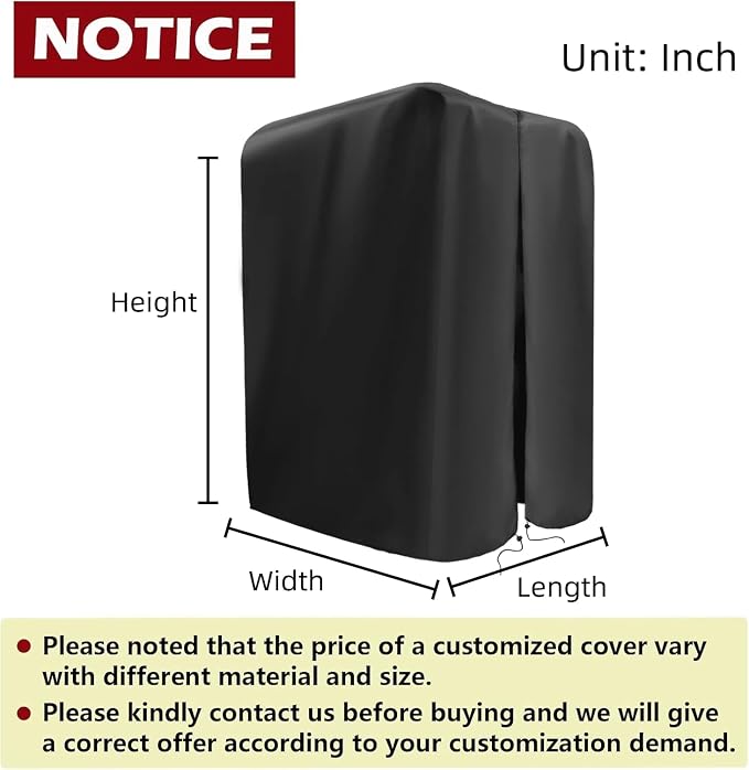 Gym Rack Cover with Waterproof Zipper for Squat Rack 47"-110"W | Waterproof Dustproof Heavy Duty Oxford Fabric,Gym Equipment Storage Cover for Workout Machine Outdoor Use