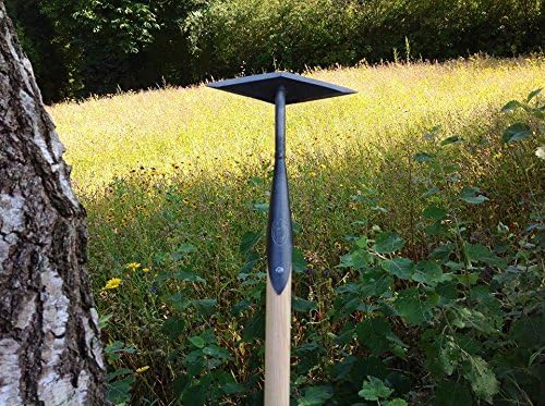 Dewit Diamond Hoe with P-Grip Handle-Long Handle Garden Hoe with Forged Steel Diamond Head – 4 Sharp Edges – Weed Without Bending – Push & Pull Action - Head: 2" L x 8" W; Total 74" L; 3.5lbs