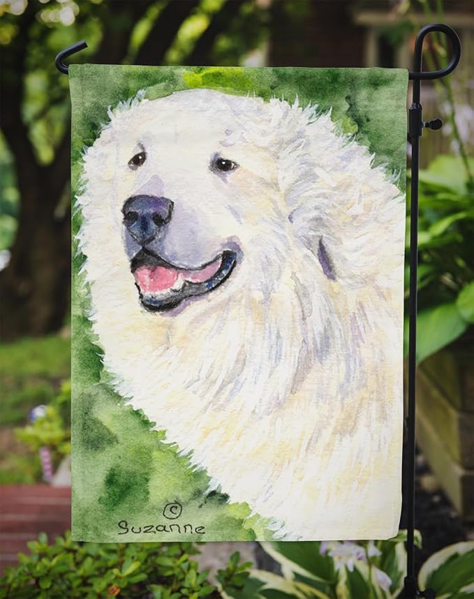 Caroline's Treasures SS8981GF Great Pyrenees Garden Flag Mailbox Flag Decorative Yard Flag Banner Outside Patio Artwork Yard Flower Beds, Garden Size, Multicolor