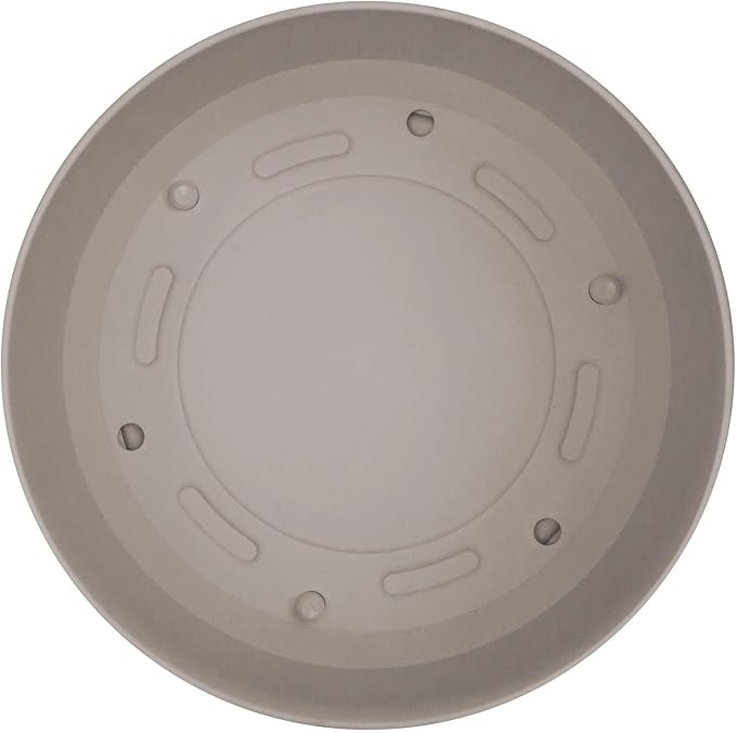 Bloem Mathers Planter w/Saucer Tray 10" Pebble Stone Beige
