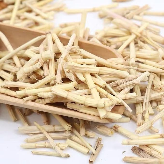 Lalang Grass Rhizome- Pure Natural Chinese Herbal Medicine-Dried Cogon grass root 白茅根3.53oz/100g Used for making soup-Brewing tea-Bai Mao Gen (Cogon grass root)