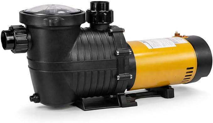 XtremepowerUS Dual Speed In-Ground Swimming Pool Pump Spa High Flow 1.5" NPT With Slip-On Fitting Included, Filter Basket, 230V