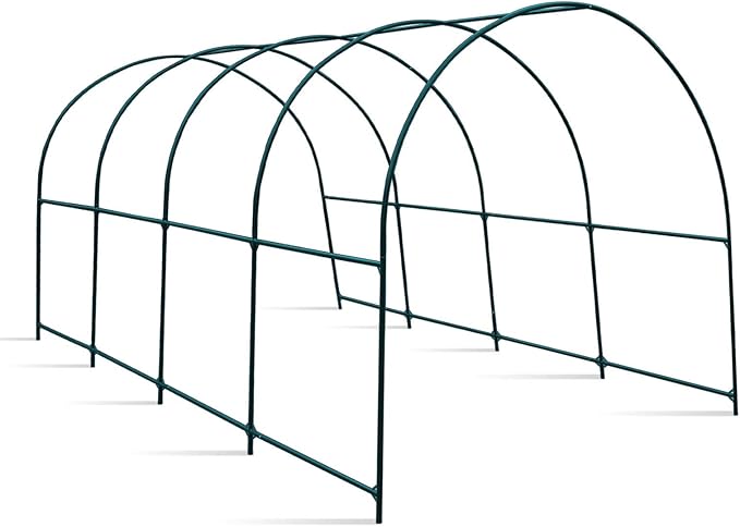 Greenhouse Replacement Frame for 16' X 7' X 7' Larger Hot Garden House , Support Arch Frame Climbing Plants/Flowers/Vegetables