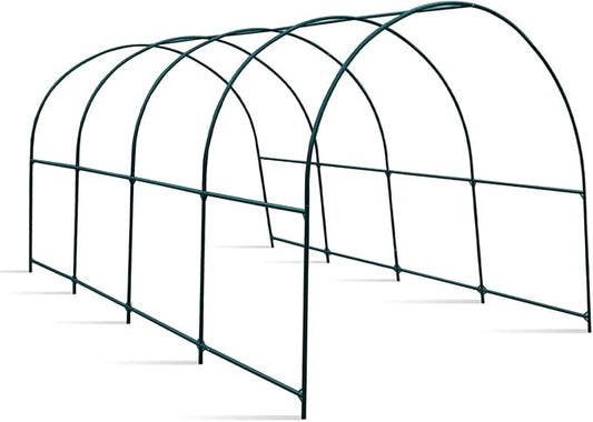 Greenhouse Replacement Frame for 16' X 7' X 7' Larger Hot Garden House , Support Arch Frame Climbing Plants/Flowers/Vegetables