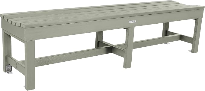 Sequoia Professional Commercial Grade Weldon Backless Picnic Bench, 6ft, Eucalyptus