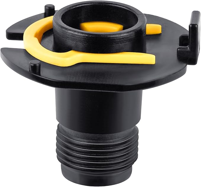 Hose Reel Connector with Yellow Retainer Clip Part Compatible with S-uncast Model Hose Reels (1)