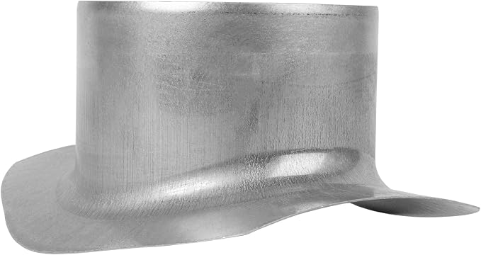 Repa Market Round 90 Degree Splitter for 10” Duct - 4" Outlet Branch Connector - Galvanized Steel Saddle Takeoff, Heavy Duty Supply/Exhaust Air Ventilation Duct Work Collar, Range Hood Duct Adapter